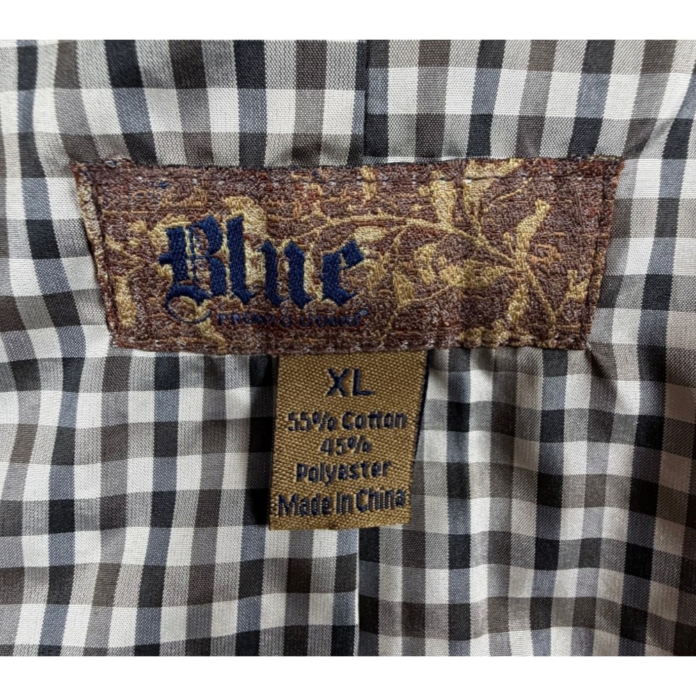 Blue Pronto Uomo Mens XL Blazer Brown Corduroy Sport Coat Two Button Lined - Picture 4 of 8